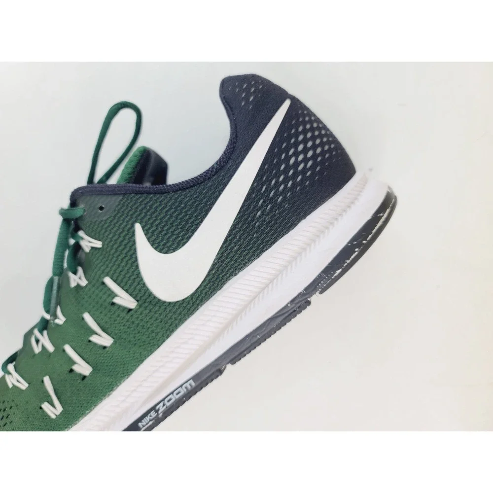 Nike,‎ Mesh/Synthetic/Rubber Running Athletic Shoes, Men, Size 14, Green/Black.